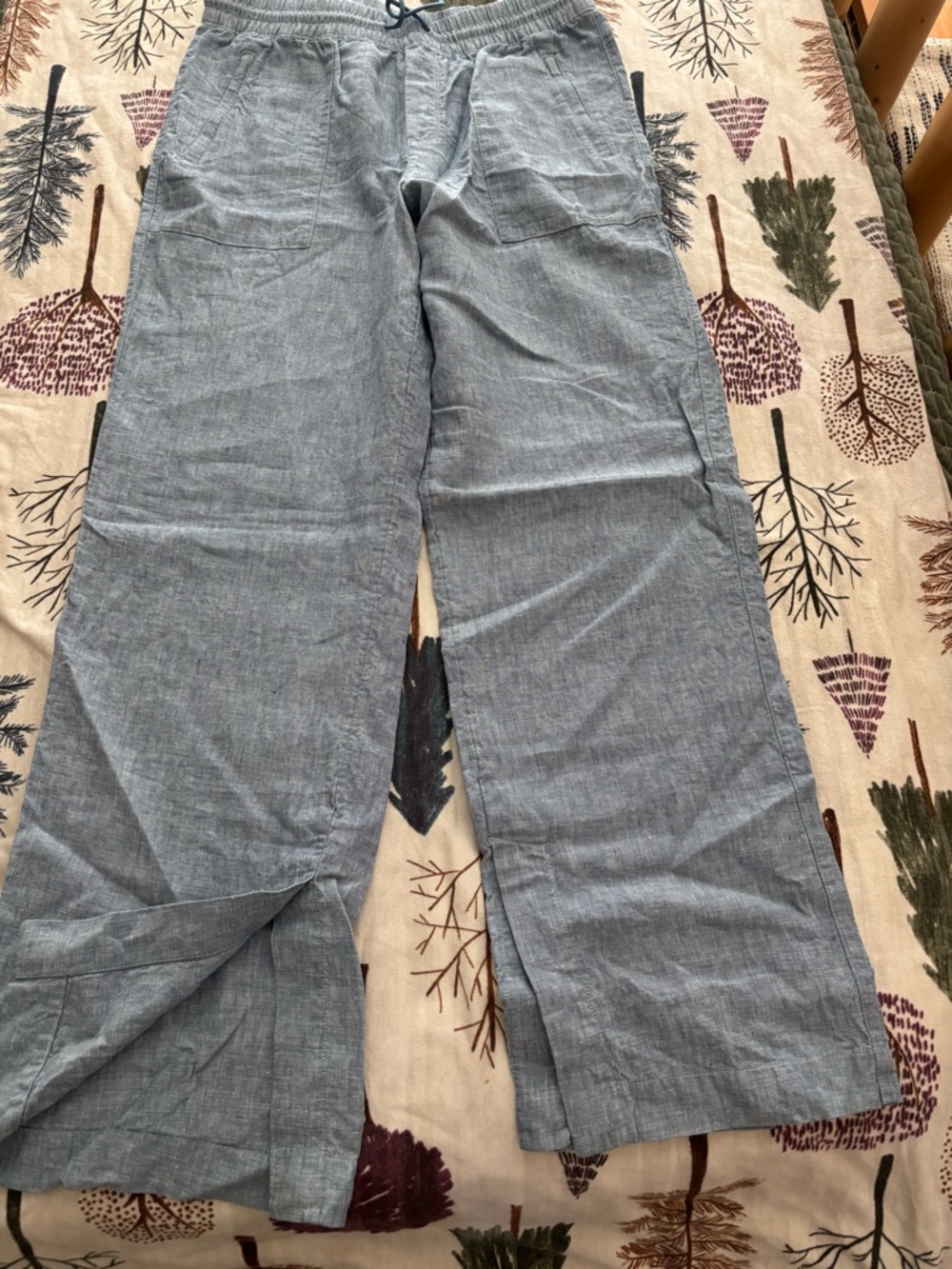Athleta Retreat wide leg linen pants